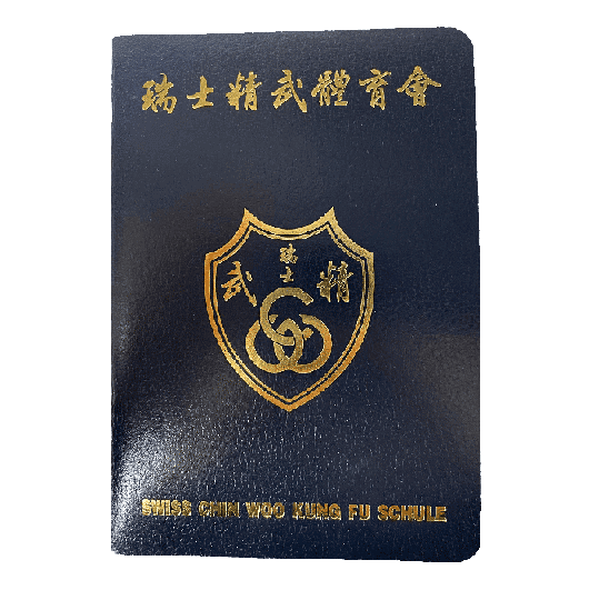 Chin Woo Mitgliederausweis mit chinesischer Schrift darauf.