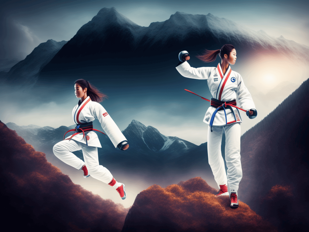 Fantasie bildt Taekwondo 